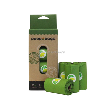Hot Selling Pet Supplies Customized Eco Friendly Biodegradable Dog Poop Bags Corn Starch Waste Bag for Dog Cleaning
