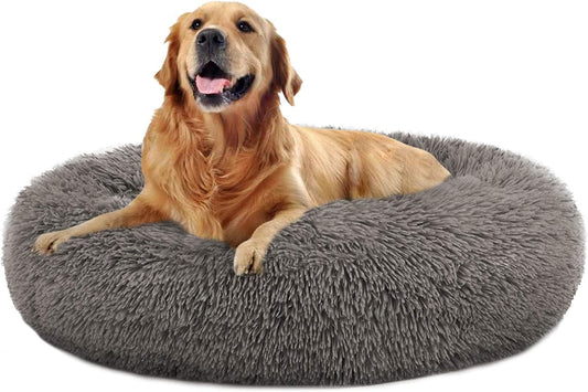 Fluffy Luxe Pet Bed for Dogs & Cats, Anti-Slip, Waterproof Base, Machine Washable, Durable 5 Colors Available